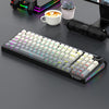 Teclado mecánico SHIPADOO JK980 con interruptores azules, iluminación RGB, 98 teclas y tres modos (Sol de medianoche)