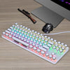 Teclado mecánico con cable RGB SHIPADOO HJK919-7 con teclas redondas (blanco)