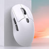Ratón inalámbrico SHIPADOO A7 de 2,4 GHz con Bluetooth de modo dual (blanco)