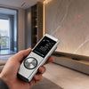 Mini telémetro láser infrarrojo portátil ZHENBING W-80, medición de distancia: 40 m (plateado)