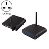 Transmisor de audio/vídeo inalámbrico Measy AV230-2 de 2,4 GHz para decodificador + 2 receptores, con función de extensión IR, enchufe: enchufe británico (negro).