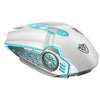 Ratón mecánico USB con cable para juegos SHIPADOO G5 6D de 3200 DPI (blanco)