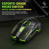 Ratón USB con cable SHIPADOO G7 7D de 8800 DPI para juegos, colorido (negro)