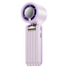 Ventilador de mano plegable de alta velocidad Y29 con pantalla digital (morado)
