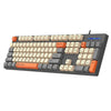 Teclado ergonómico con cable SHIPADOO K600 con amplia compatibilidad de sistema (gris)