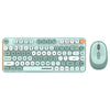 Conjunto de teclado y ratón inalámbricos SHIPADOO W688 2.4G + BT 1600 DPI (verde)