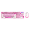 Conjunto de teclado y ratón inalámbricos SHIPADOO W1060 2.4G 1600 DPI (rosa)