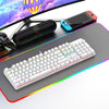 Teclado mecánico USB con cable y retroiluminación RGB SHIPADOO HJK901-10 (Blanco)