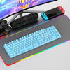 Teclado mecánico USB con cable y retroiluminación RGB SHIPADOO HJK901-10 (azul)