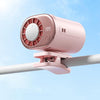 Ventilador eléctrico portátil Y32 para refrigeración de semiconductores con pinza (rosa)