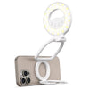 Soporte magnético plegable multifuncional portátil para teléfono con luz de relleno (blanco)