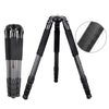 Trípode grande de fibra de carbono fotográfica para videocámara resistente BEXIN ST424C, tubo máximo: 40 mm