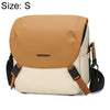 Bolso bandolera para cámara DSLR de colores contrastantes, tamaño: 20 x 18 x 10 cm S (naranja)