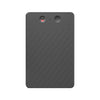 Grabadora de voz inteligente con IA ultradelgada de doble tecla con textura de sarga A3, compatible con AIREC-APP, memoria: 16 GB (negra).