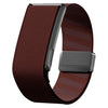 Para WHOOP 5.0 Regular Marco de metal Cierre magnético integrado Correa de reloj de nailon (Rojo óxido)