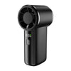 Mini ventilador turbo de alta velocidad F9 de mano con pantalla digital (negro)