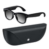 Gafas inteligentes M02X Pro Max con IA, cámara HD de 8 MP, grabación de vídeo, transmisión WiFi, asistente de voz inteligente, tipo: lentes degradadas (estuche de carga negro).