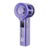 Ventilador de mano F1 portátil silencioso con función de pulverización turbo (morado)