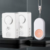 Timbre inalámbrico impermeable con volumen ajustable XY-805, dispositivo de llamada para personas mayores, estilo: 1 transmisor + 2 receptores (blanco)