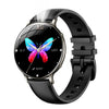 Reloj inteligente para mujer M201 de 1,32 pulgadas con pantalla curva ultradelgada, linterna y certificación IP68 (gris pátina).