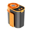 Ventilador de cintura portátil mini LED con pantalla para exteriores DF-95 (naranja)