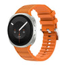 Correa de silicona funcional de color sólido para Galaxy Watch 9/8/9 Classic/8 Classic (naranja)