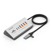 Estación de acoplamiento multifuncional Blueendless HU806 con 8 puertos USB-C/Type-C, Especificaciones: Hub de 8 puertos (Gris)