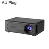 Proyector LED portátil mini M200S de alta definición 1080P, tipo de enchufe: enchufe australiano (negro)