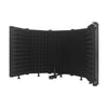 Pantalla protectora antiviento plegable de cinco paneles para micrófono M5 (negra)