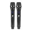 Micrófono inalámbrico recargable E1 UHF de 1 a 2 puertos (gris)