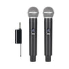 Micrófono inalámbrico UHF de mano E5 (1 a 2) (Negro/Gris)