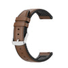 Banda de reloj de cuero de silicona de 22 mm para Huawei Watch GT 2 46 mm (marrón)