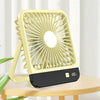 Ventilador de sobremesa SL615 de cuerpo delgado con pantalla digital (amarillo)