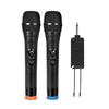Micrófono de mano inalámbrico VHF E8 de 1 a 2 canales con reducción de ruido (negro)