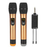 Micrófono de mano dinámico inalámbrico UHF E11 de 1 a 2 (dorado)