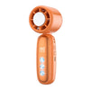 Ventilador de mano de alta velocidad con pantalla digital K22 (naranja)