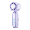 Ventilador de mano de alta velocidad con pantalla digital K22 (morado)