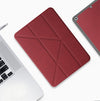 Case de tableta de cuero inteligente múltiple mutural para iPad Air 2022 /2020 10.9 (rojo)