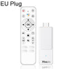 Mini TV Stick HD HS86 T1 Android 14 con control remoto, 2 GB + 16 GB, procesador RK3518 Cortex-A53 de cuatro núcleos, enchufe: enchufe europeo (blanco).