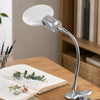 Lupa de escritorio flexible universal de metal 4B-4 con luz LED