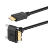 Cable de datos USB-C 3.1 macho a Micro-B 3.1 macho, longitud: 2 m (con ángulo ascendente).