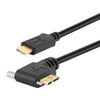 Cable de datos USB-C 3.1 macho a Micro-B 3.1 macho, longitud: 2 m (en ángulo recto).