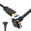 Cable de datos USB 3.0 macho a Micro-B, longitud: 0,6 m (ángulo ascendente)