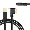 Cable de datos USB 3.0 macho a Micro-B, longitud: 5 m (en ángulo recto)