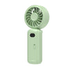 Mini ventilador plegable con clip para paraguas, recargable, para exteriores (verde)