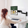 Brazo para monitor de pared de aleación de aluminio con resorte de gas para pantallas de 13 a 32 pulgadas.