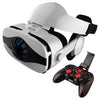 Gafas de realidad virtual FIIT VR 5F con auriculares para teléfonos de 4,0 a 6,3 pulgadas, modelo: 5F+C8S con soporte.