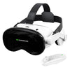 Gafas de realidad virtual 3D VR SHINECON G18E (Edición con auriculares) para teléfonos de 4,7 a 7,0 pulgadas, Modelo: G18E+Y1 Blanco