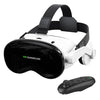 Gafas de realidad virtual 3D VR SHINECON G18E (Edición con auriculares) para teléfonos de 4,7 a 7,0 pulgadas, Modelo: G18E+Y1 Negro