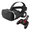 Gafas de realidad virtual VR SHINECON G02ED (edición con auriculares) para teléfonos de 4,7 a 6 pulgadas, modelo: G18+C8S con soporte.